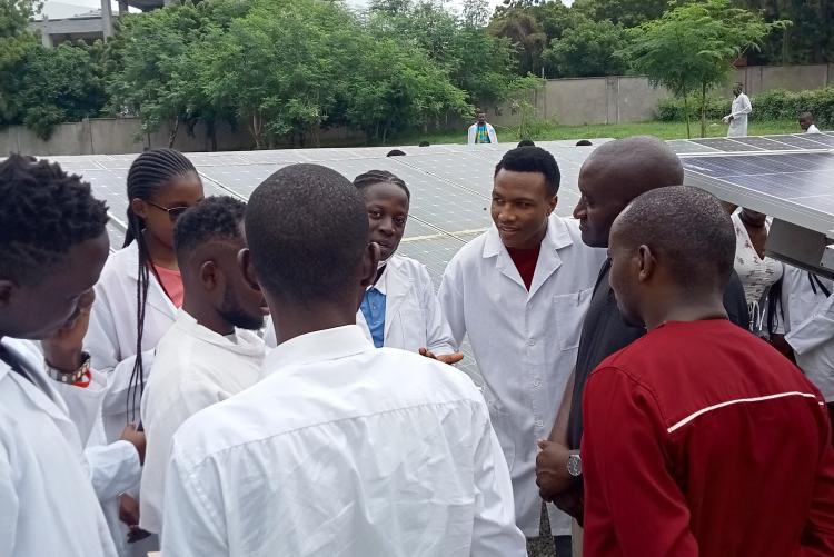 Third  year students visit  SOS Village Solar power plant